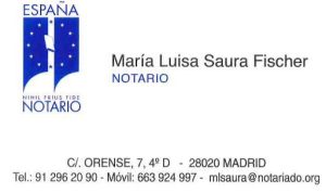 NOTARÍA MARÍA LUISA SAURA FISCHER